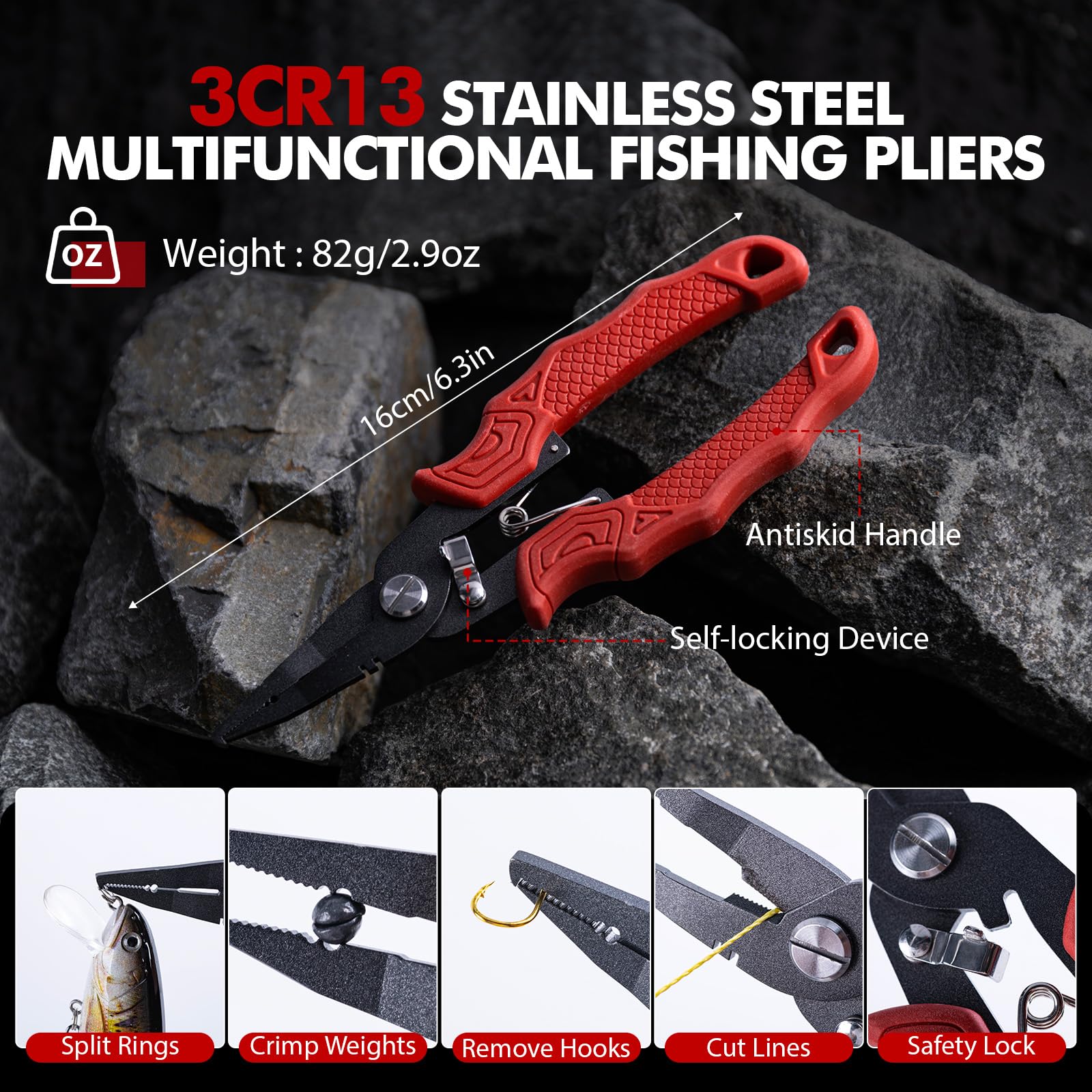 Goture 釣りアクセサリー フィッシングプライヤー フィ - Fishing Hook Sharpener のレビューと価格