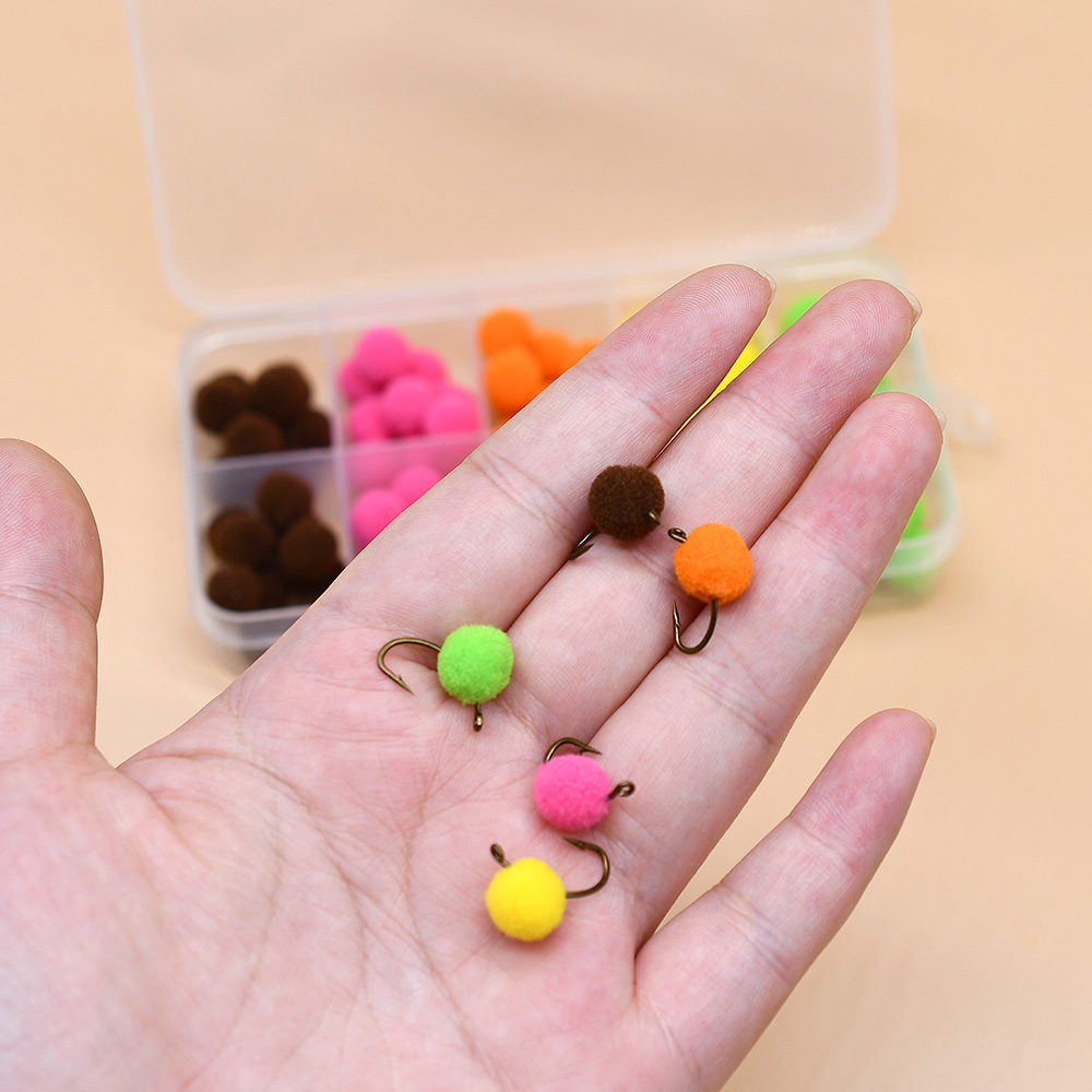MNFT 混合色 100 個/箱 Glo-Bug エッグフラ - Fishing Hook Assortment のレビューと価格
