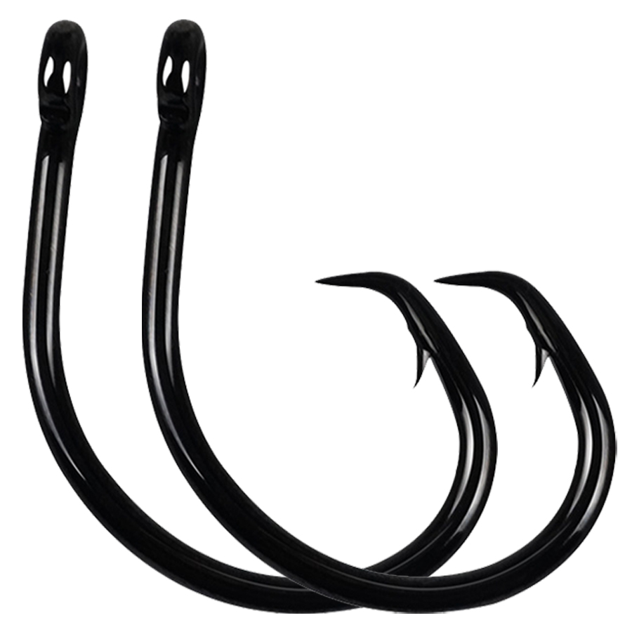 サークルフック 3倍強化 海水対応 インライン釣り針 ブラッ - Fishing Hook Assortment のレビューと価格