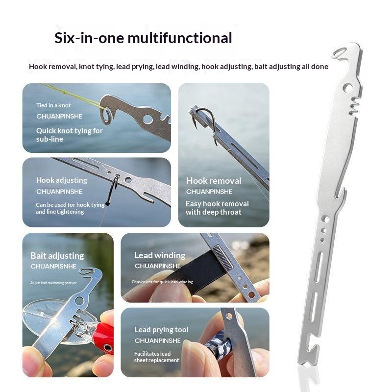 大人気！6つの機能が1つになったステンレス製釣り針外し、結び - Fishing Hook Remover のレビューと価格