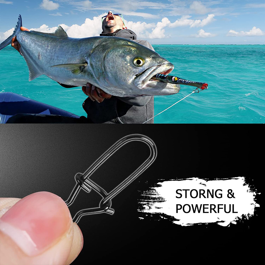 50 個クランクベイトスナップステンレス鋼デュオロックルアー - Fishing Hook Remover のレビューと価格